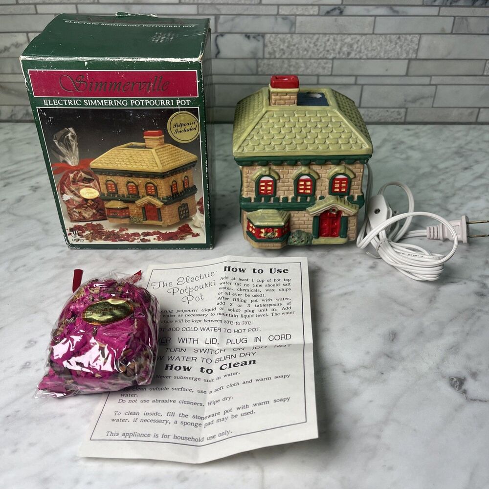 Simmerville Electric Simmering Potpourri Warming Pot Vintage Tavern House